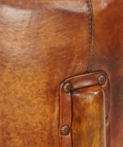 Grayson Lane 20-in x 17-in Rustic Brown Round Stool -GRAYSON LANE shop 330944860 AlternateImage3 l