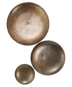 Grayson Lane 35-in, 29-in and 17-in Abstract Metal Wall Accent - Set of 3