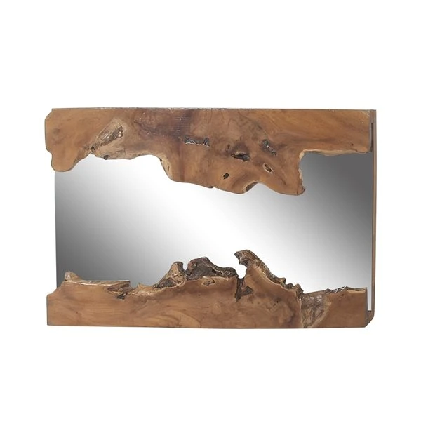 Grayson Lane 48-in x 32-in Rectangle Brown Framed Wall Mirror 1 Grayson Lane 48-in x 32-in Rectangle Brown Framed Wall Mirror