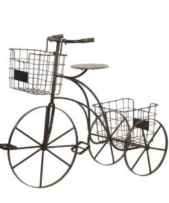 Grayson Lane 32.88-in Brown Outdoor Novelty Cast Iron Plant Stand