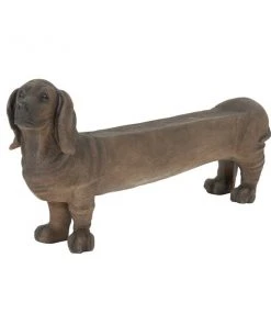Grayson Lane 25-in x 55-in Brown Dog Garden Statue
