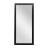 Grayson Lane 70-in x 32.38-in Rectangle Black Framed Wall Mirror