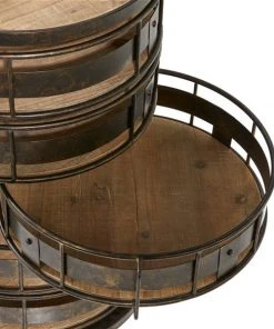 Grayson Lane Brown Metal Base with Steel Top Kitchen Carts - 31.6-in x 20.75-in -GRAYSON LANE shop 330944887 AlternateImage3 l