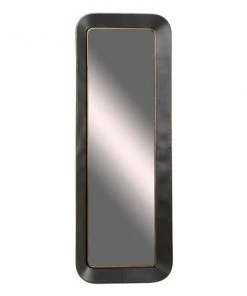 Grayson Lane 70-in x 25-in Rectangle Grey Framed Wall Mirror