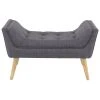 Grayson Lane 19-in x 33-in Modern Grey Accent Bench