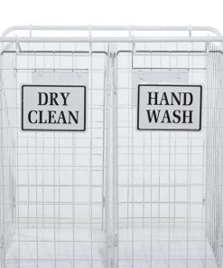 Grayson Lane White Metal Base with Steel Top Kitchen Carts - 43.25-in x 29.75-in -GRAYSON LANE shop 330944890 AlternateImage3 l