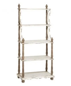 Grayson Lane 16-in x 32-in x 75-in 5-tier Wood Shelving Unit