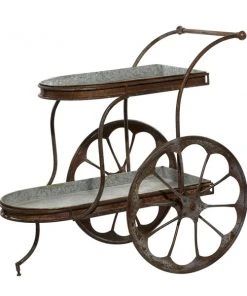 Grayson Lane 37.38-in Brown Outdoor Novelty Cast Iron Plant Stand