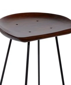 Grayson Lane 32-in x 17-in Rustic Bar Stool Brown Iron and Wood 7 Grayson Lane 32-in x 17-in Rustic Bar Stool Brown Iron and Wood -GRAYSON LANE shop 330944896 AlternateImage3 l