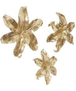 Grayson Lane 17.95-in H x 15.95-in W Floral Resin Wall Accent - Set of 3 -GRAYSON LANE shop 330945018 AlternateImage7 l