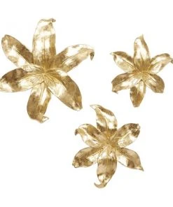 Grayson Lane 17.95-in H x 15.95-in W Floral Resin Wall Accent - Set of 3