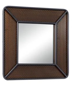 Grayson Lane 31.5-in x 31.5-in Square Brown Wall Mirror -GRAYSON LANE shop 330945020 AlternateImage5 l