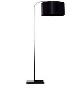 Grayson Lane 16-in x 64-in Black Metal Traditional Floor Lamp with Foot Switch