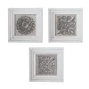 Grayson Lane 16-in H x 16-in W Floral Wood Wall Accent - Set of 3