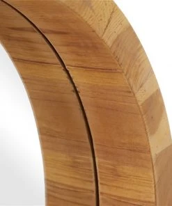 Grayson Lane 23.80-in x 23.80-in Round Brown Wall Mirror -GRAYSON LANE shop 330945037 AlternateImage3 l