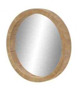 Grayson Lane 23.80-in x 23.80-in Round Brown Wall Mirror -GRAYSON LANE shop 330945037 AlternateImage5 l