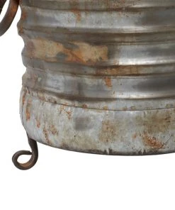 Grayson Lane 20-in W x 15-in H Farmhouse Grey Metal Round Planters - Set of 3 -GRAYSON LANE shop 330945046 AlternateImage3 l