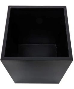 Grayson Lane 17.7-in W x 21.15-in H Modern Black Metal Square Planters - Set of 2 -GRAYSON LANE shop 330945060 AlternateImage3 l