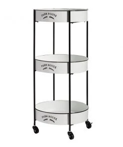 Grayson Lane Black Metal Base with Iron Top Kitchen Cart (34-in x 16-in) -GRAYSON LANE shop 330945063 AlternateImage5 l
