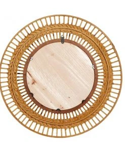 Grayson Lane 35.63-in x 35.63-in Round Brown Wall Mirror -GRAYSON LANE shop 330945068 AlternateImage5 l