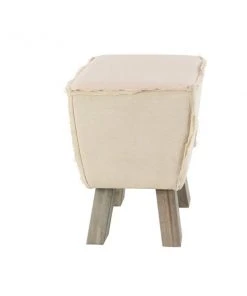 Grayson Lane Rustic White Rugged Linen Rectangle Ottoman -GRAYSON LANE shop 330945072 AlternateImage5 l