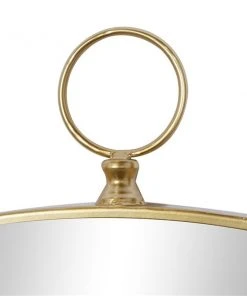 Grayson Lane 24.25-in x 14.88-in Irregular Gold Wall Mirror -GRAYSON LANE shop 330945074 AlternateImage4 l