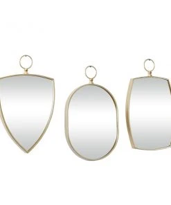 Grayson Lane 24.25-in x 14.88-in Irregular Gold Wall Mirror -GRAYSON LANE shop 330945074 AlternateImage5 l