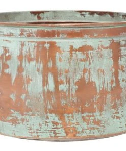 Grayson Lane 20-in W x 11-in H Rustic Copper Metal Round Planters - Set of 3 -GRAYSON LANE shop 330945075 AlternateImage4 l