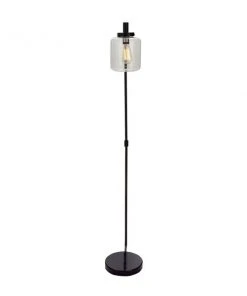 Grayson Lane 10-in x 61-in Black Metal Traditional Floor Lamp with Foot Switch -GRAYSON LANE shop 330945077 AlternateImage5 l