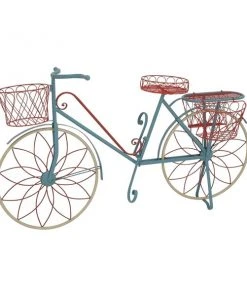 Grayson Lane 32-in x 54-in Turquoise Iron Vintage Plant Stand