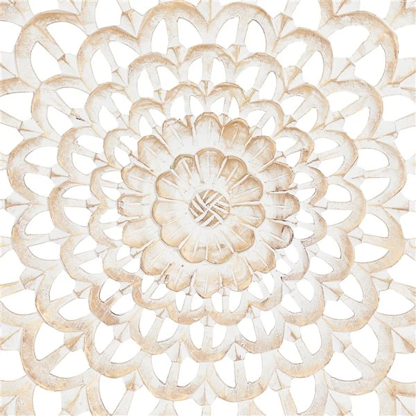 Grayson Lane 36-in H x 36-in W Ornamental Square Wood Wall Accent 3 Grayson Lane 36-in H x 36-in W Ornamental Square Wood Wall Accent - Image 3