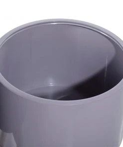 Grayson Lane 15.7-in W x 20.1-in H Contemporary Grey Metal Round Planters with Wood Stands - Set of 2 -GRAYSON LANE shop 330945087 AlternateImage3 l