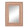 Grayson Lane 36-in x 26-in Rectangle Brown Wall Mirror