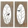 Grayson Lane 36-in H x 18-in W Birds Wood Wall Accent - Set of 2