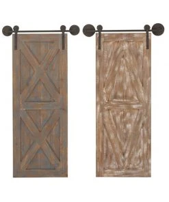 Grayson Lane 37-in H x 20-in W Farmhouse MDF Wall Accent - Set of 2