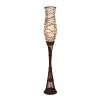 Grayson Lane 10-in x 59-in Mocha-Brown Traditional Floor Lamp with Bamboo Base