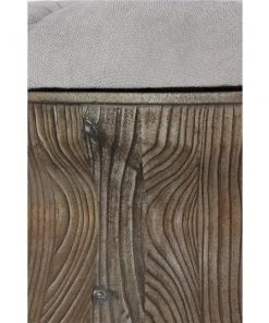 Grayson Lane Rustic Light Grey Tufted Round Integrated Storage Ottoman with Textured Base -GRAYSON LANE shop 330945122 AlternateImage3 l