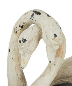 Grayson Lane 105-in W x 18.6-in H Farmhouse White Ceramic Swans Planter - Set of 1 -GRAYSON LANE shop 330945126 AlternateImage3 l