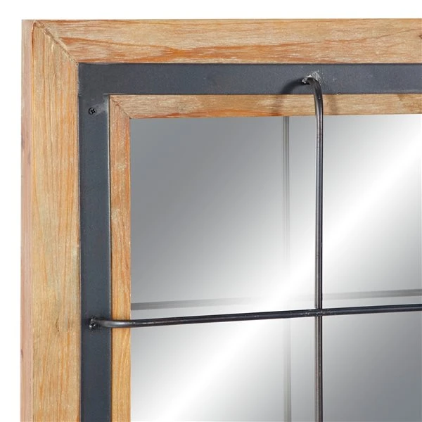 330945128_AlternateImage3_l.jpg Grayson Lane 31.75-in x 31.5-in Square Brown Wall Mirror -GRAYSON LANE shop 330945128 AlternateImage3 l