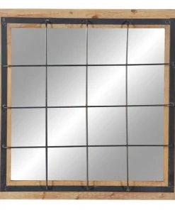 Grayson Lane 31.75-in x 31.5-in Square Brown Wall Mirror 3 Grayson Lane 31.75-in x 31.5-in Square Brown Wall Mirror -GRAYSON LANE shop 330945128 AlternateImage5 l