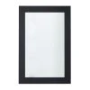 Grayson Lane 36-in x 24-in Rectangle Black Wall Mirror