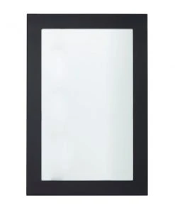 Grayson Lane 36-in x 24-in Rectangle Black Wall Mirror