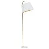 Grayson Lane 16-in x 60-in White Metal Transitional Floor Lamp with Foot Switch