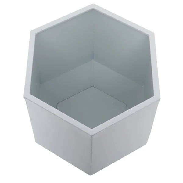Grayson Lane 18.3-in W x 19.75-in H Modern White Metal Round Planters - Set of 3 3 Grayson Lane 18.3-in W x 19.75-in H Modern White Metal Round Planters - Set of 3 - Image 3