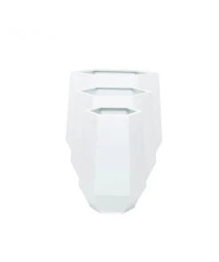 Grayson Lane 18.3-in W x 19.75-in H Modern White Metal Round Planters - Set of 3 8 Grayson Lane 18.3-in W x 19.75-in H Modern White Metal Round Planters - Set of 3 -GRAYSON LANE shop 330945155 AlternateImage5 l