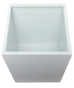 Grayson Lane 17.3-in W x 215-in H Modern White Metal Rectangle Planters - Set of 2 -GRAYSON LANE shop 330945157 AlternateImage3 l