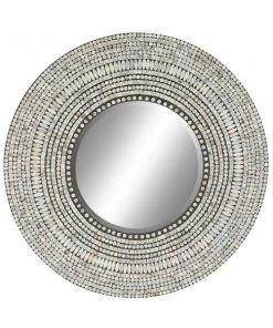 Grayson Lane 31.5-in x 31.5-in Round Blue Wall Mirror -GRAYSON LANE shop 330945167 AlternateImage5 l