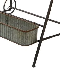 Grayson Lane 37-in x 26-in Grey Iron Farmhouse Plant Stand -GRAYSON LANE shop 330945172 AlternateImage3 l