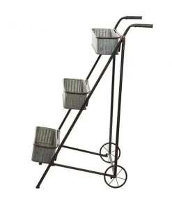 Grayson Lane 37-in x 26-in Grey Iron Farmhouse Plant Stand -GRAYSON LANE shop 330945172 AlternateImage5 l
