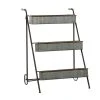 Grayson Lane 37-in x 26-in Grey Iron Farmhouse Plant Stand